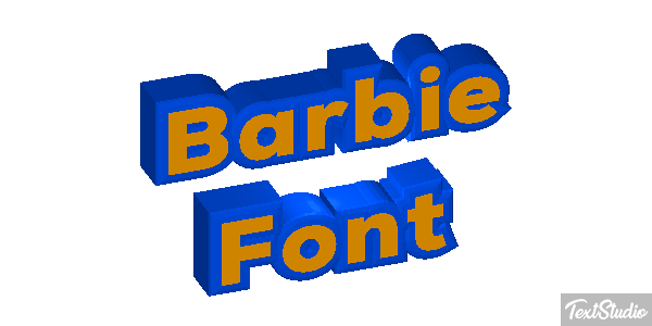 Barbie Font Text effect