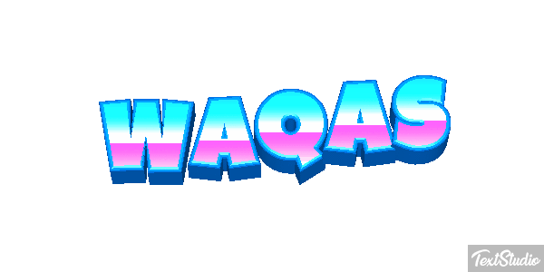 Waqas Text effect