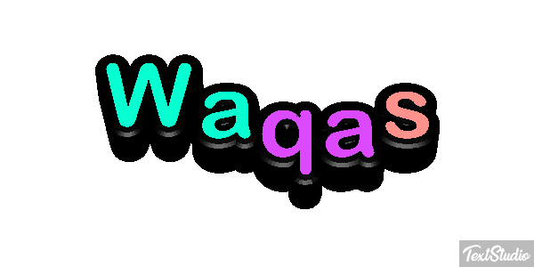 Waqas Text effect