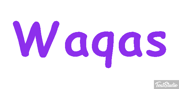 Waqas Text effect