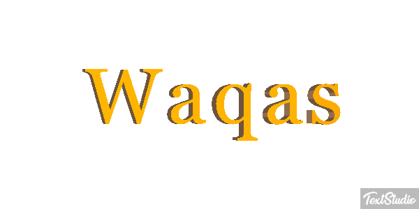 Waqas Text effect