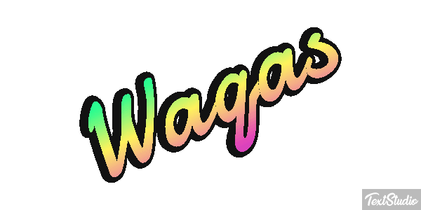 Waqas Text effect