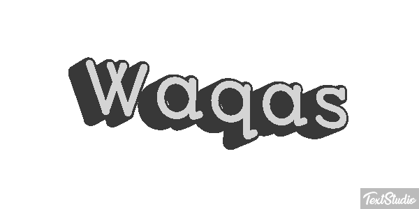 Waqas Text effect