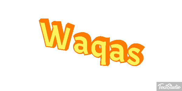 Waqas Text effect
