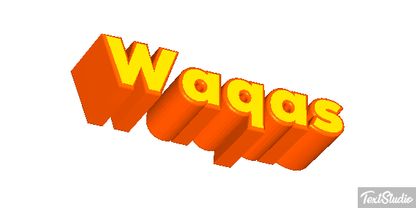 Waqas Text effect