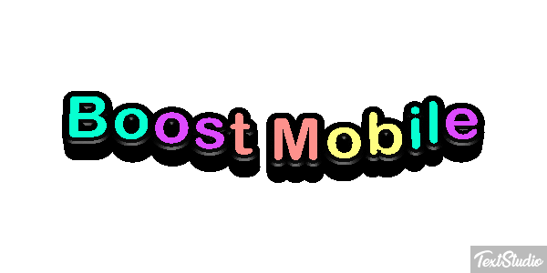 Boost Mobile Efekt tekstowy