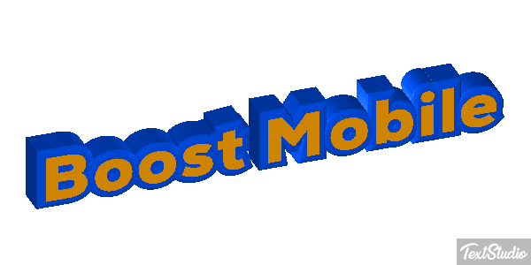 Boost Mobile Efekt tekstowy