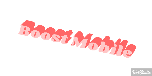 Boost Mobile Efekt tekstowy