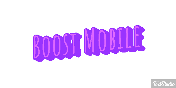 Boost Mobile Efekt tekstowy