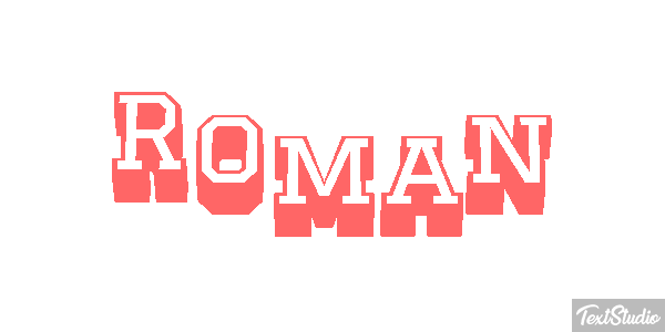 Roman Effetto testo