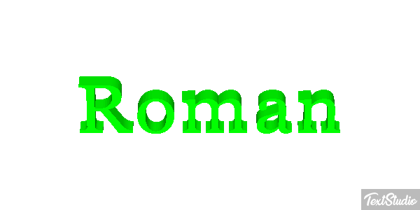 Roman Effetto testo