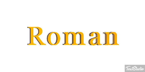 Roman Effetto testo