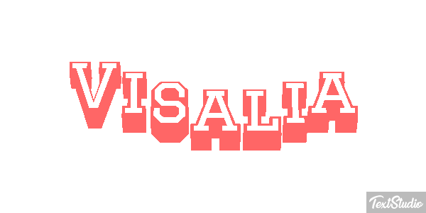 Visalia Effetto testo