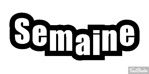Semaine Text effect