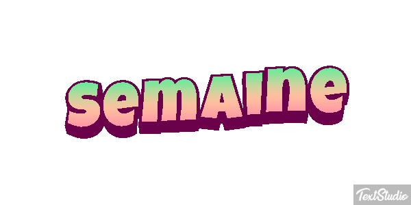 Semaine Text effect