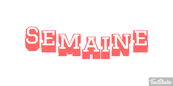 Semaine Text effect