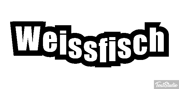 Weißfisch Effetto testo