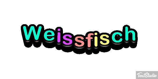Weißfisch Effetto testo