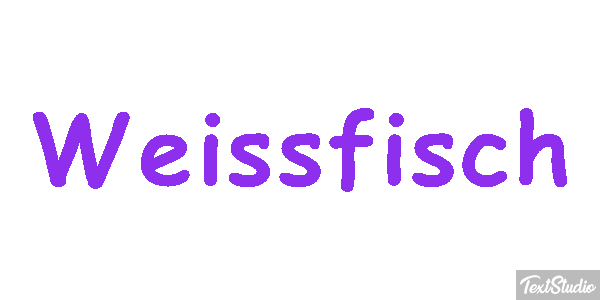 Weißfisch Effetto testo