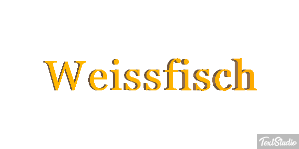 Weißfisch Effetto testo