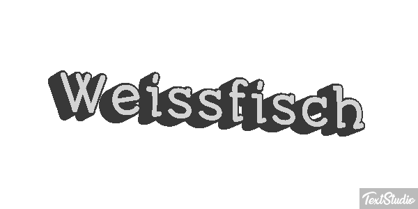 Weißfisch Effetto testo