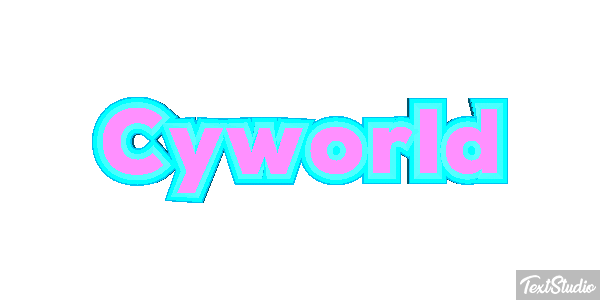 Cyworld Effet de texte