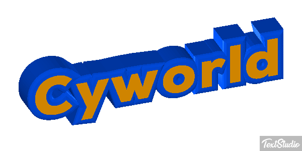 Cyworld Effet de texte