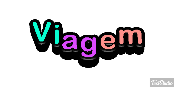 Viagem Text effect