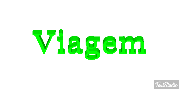 Viagem Text effect