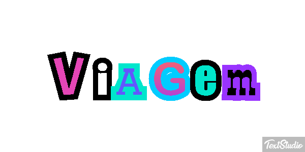 Viagem Text effect