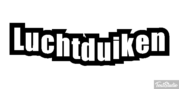 Luchtduiken Tekst effect
