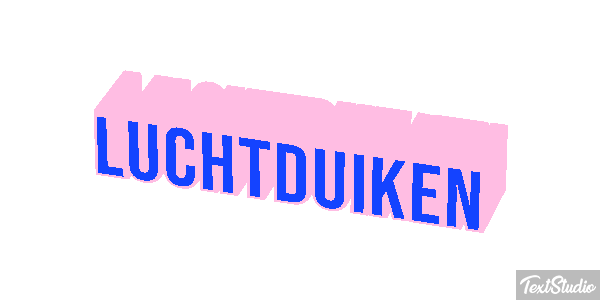 Luchtduiken Tekst effect