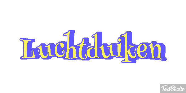 Luchtduiken Tekst effect