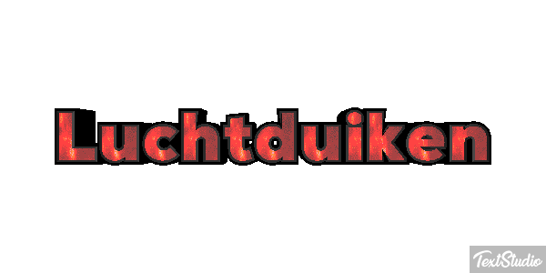 Luchtduiken Tekst effect