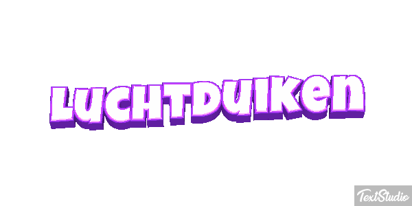 Luchtduiken Tekst effect