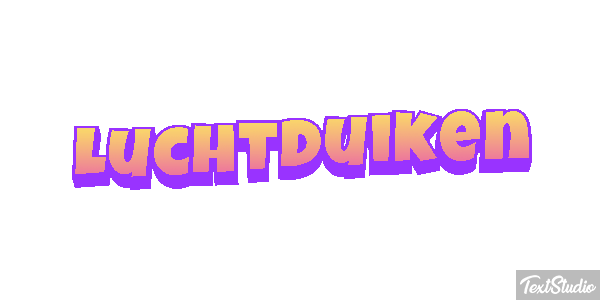 Luchtduiken Tekst effect