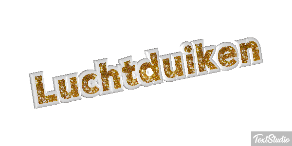 Luchtduiken Tekst effect