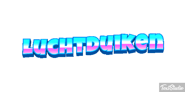 Luchtduiken Tekst effect