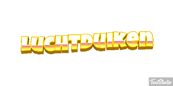 Luchtduiken Tekst effect