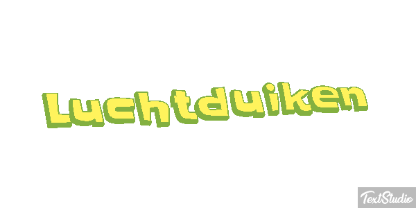 Luchtduiken Tekst effect
