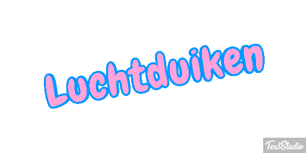 Luchtduiken Tekst effect