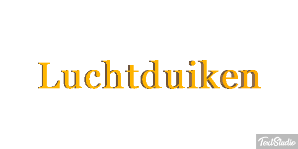 Luchtduiken Tekst effect