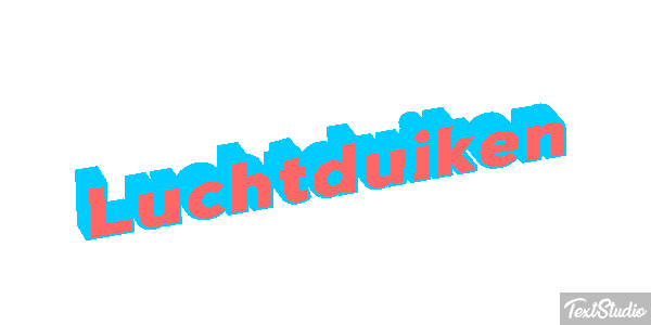 Luchtduiken Tekst effect