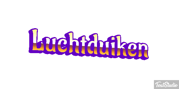 Luchtduiken Tekst effect
