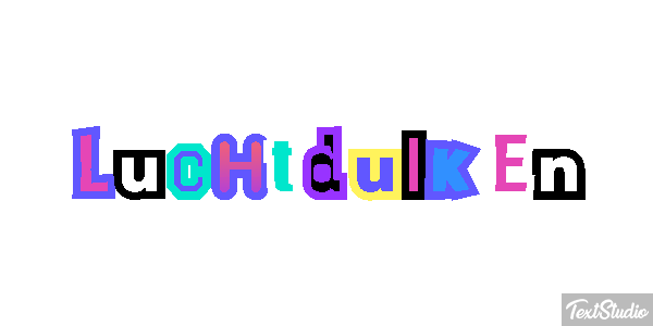 Luchtduiken Tekst effect