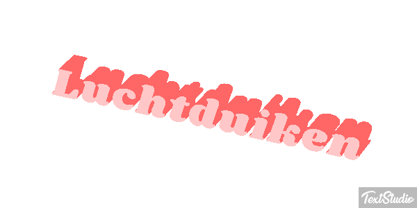 Luchtduiken Tekst effect