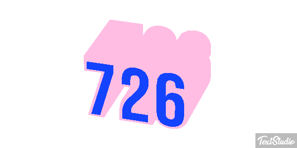 726 Text effect