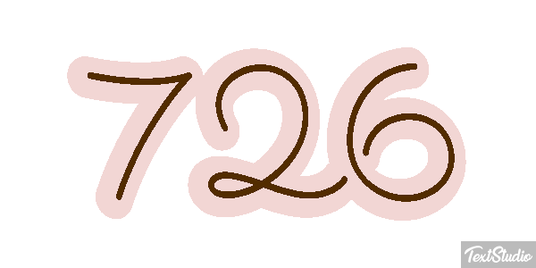 726 Text effect