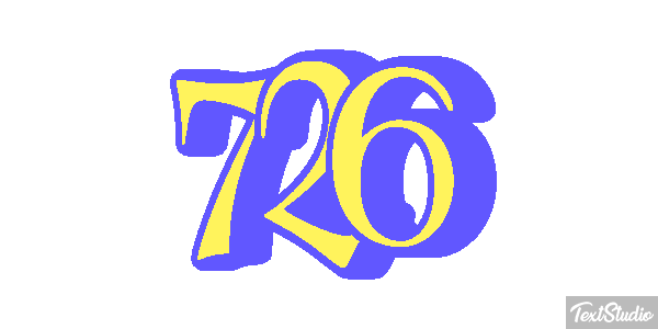 726 Text effect