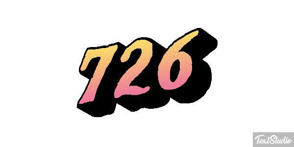 726 Text effect